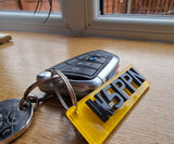 4D Personalised Number Plate Keyring