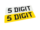 3D Glow in the Dark Gel Number Plate