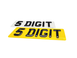 4D Black on Black Laser Cut Number Plate