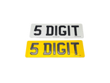 3D Carbon Gel Number Plate