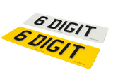 3D Glow in the Dark Gel Number Plate