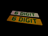 3D Glow in the Dark Gel Number Plate