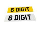 4D Black Laser Cut Number Plate