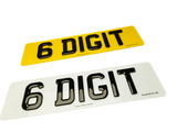 4D Black on Black Laser Cut Number Plate