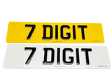 3D Glow in the Dark Gel Number Plate