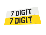 4D Black Laser Cut Number Plate