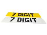 4D Black on Black Laser Cut Number Plate