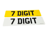 4D Black on Black Laser Cut Number Plate