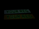 3D Glow in the Dark Gel Number Plate