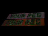 3D Glow in the Dark Gel Number Plate