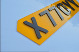 Hex Shaped 4D Number Plate