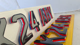 4D Neon Coloured Krystal Gel Plates - M Sport Edition