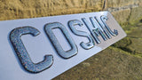 3D Cosmic Glitter Gel Number Plates