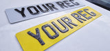 3D Forged Carbon Gel Number Plates