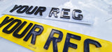 4D Ghost Outline Laser Cut Number Plates