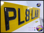 3D Carbon Gel Number Plate-PL8 LAB
