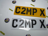 4D German Laser Cut Number Plate-PL8 LAB