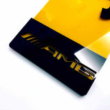 4D Badge Black Laser Cut Number Plate-PL8 LAB