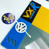 4D Badge Black Laser Cut Number Plate-PL8 LAB