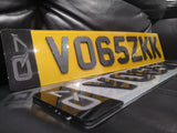 4D Badge Black Laser Cut Number Plate-PL8 LAB