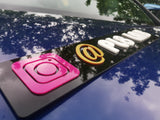 BESPOKE 4D Black Number Plate-PL8 LAB
