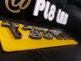 4D Ghost Laser Cut Number Plate-PL8 LAB