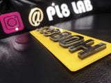 4D Ghost Laser Cut Number Plate-PL8 LAB