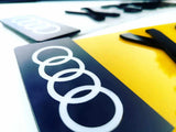 4D Badge Black Laser Cut Number Plate-PL8 LAB