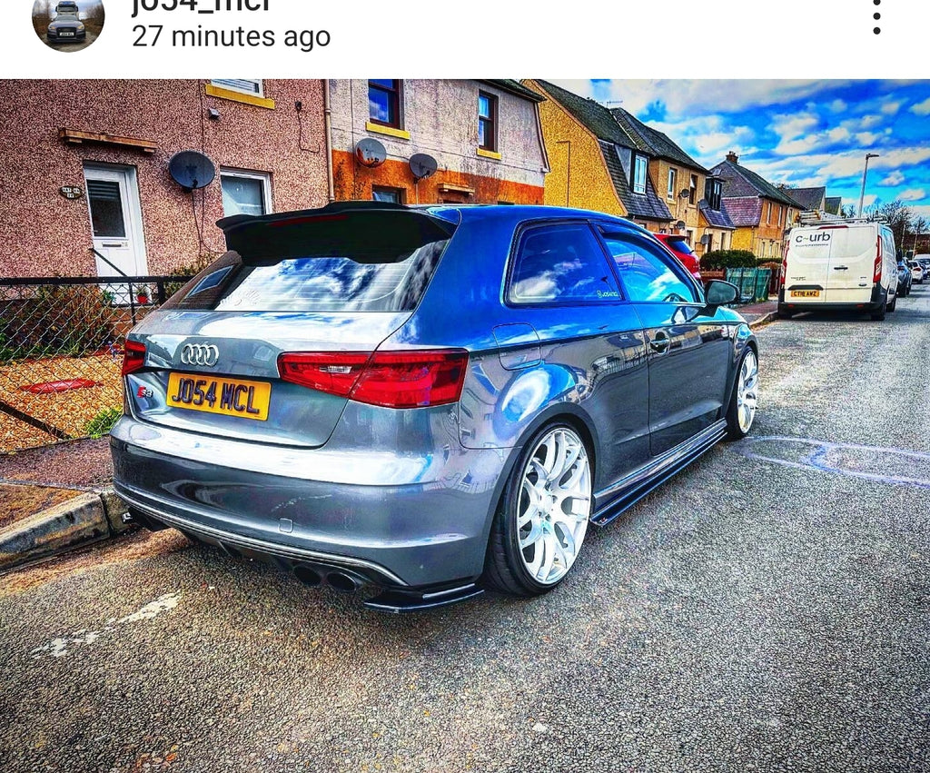 Audi S3 8V with some legal 4D gel plates