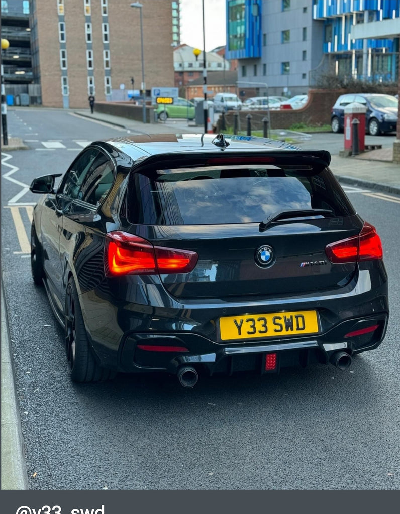 BMW M140i with some legal 3D gel plates