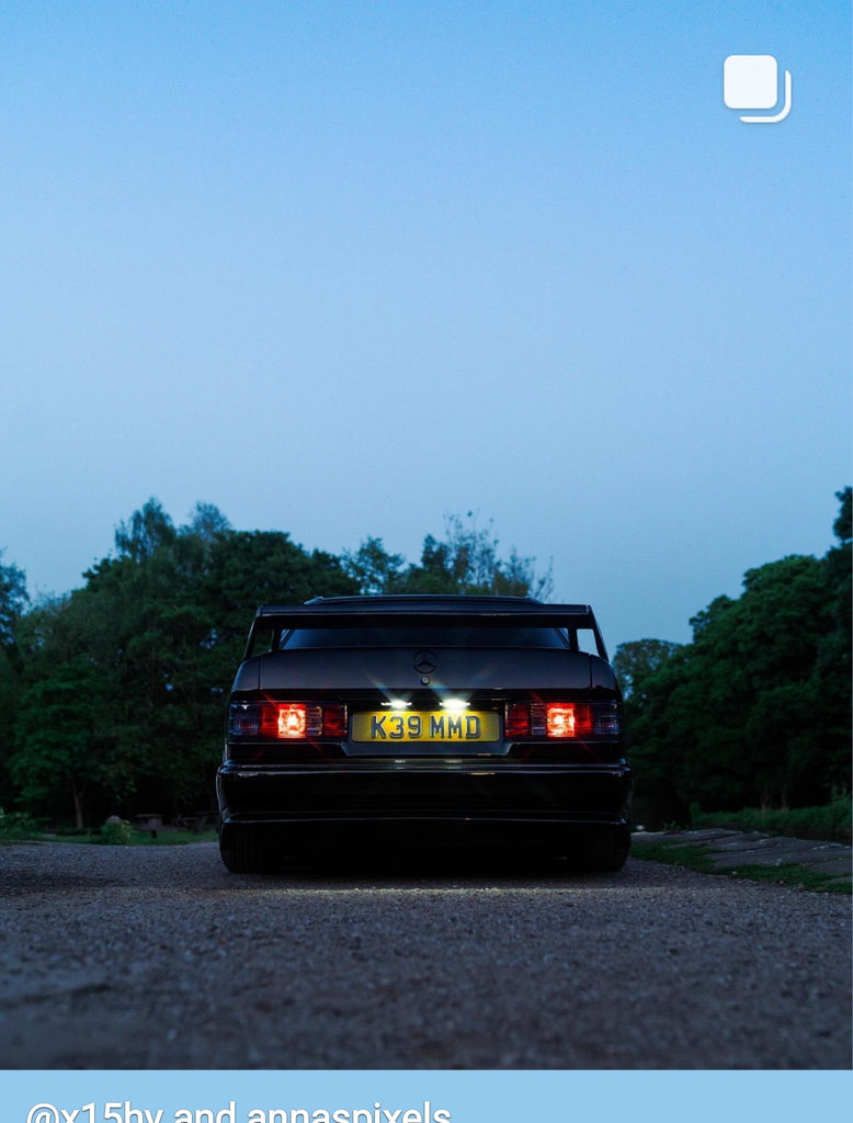 Mercedes 190e with some 3D gel plates