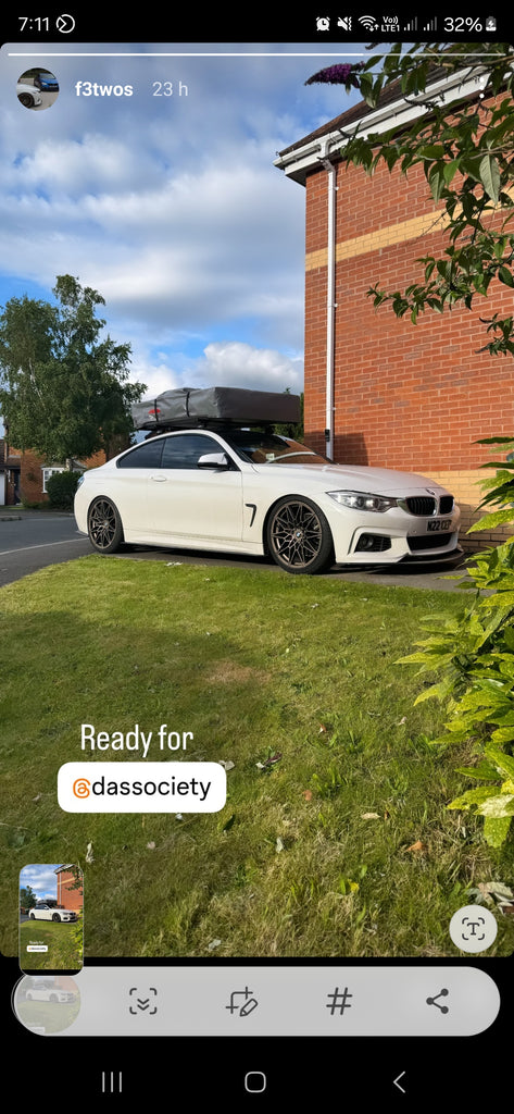 BMW 4 Series F32 with some 3D gel plates