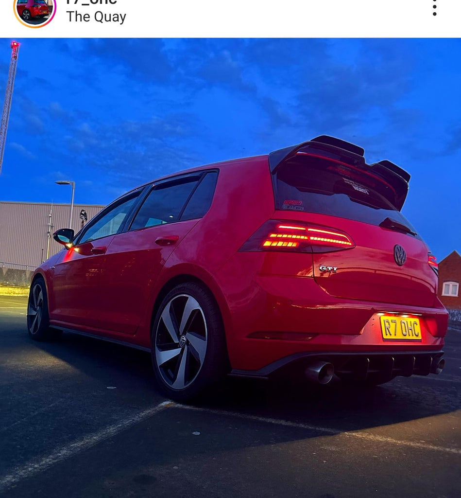 VW Golf GTI with some short 3D gel plates