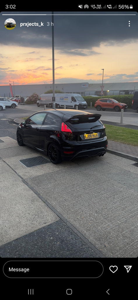 Ford Fiesta ST with some 3D gel plates