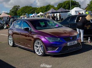 Purple Seat Cupra with some 4D gel plates