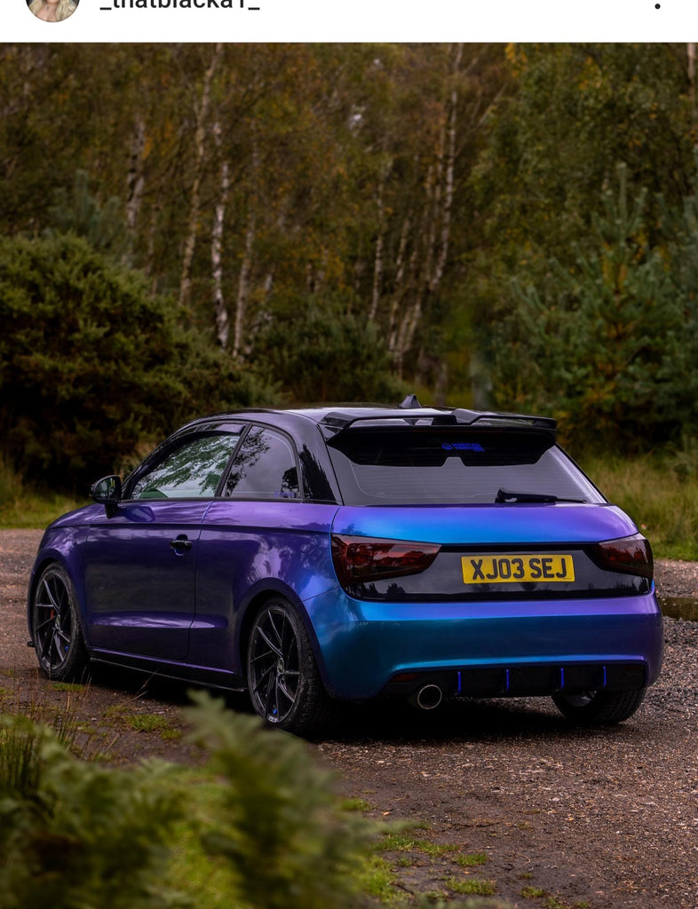 Wrapped Audi A1 with some 4D plates