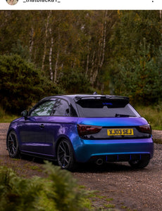 Wrapped Audi A1 with some 4D plates