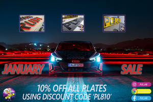 January sale 10% off all 3D and 4D plates