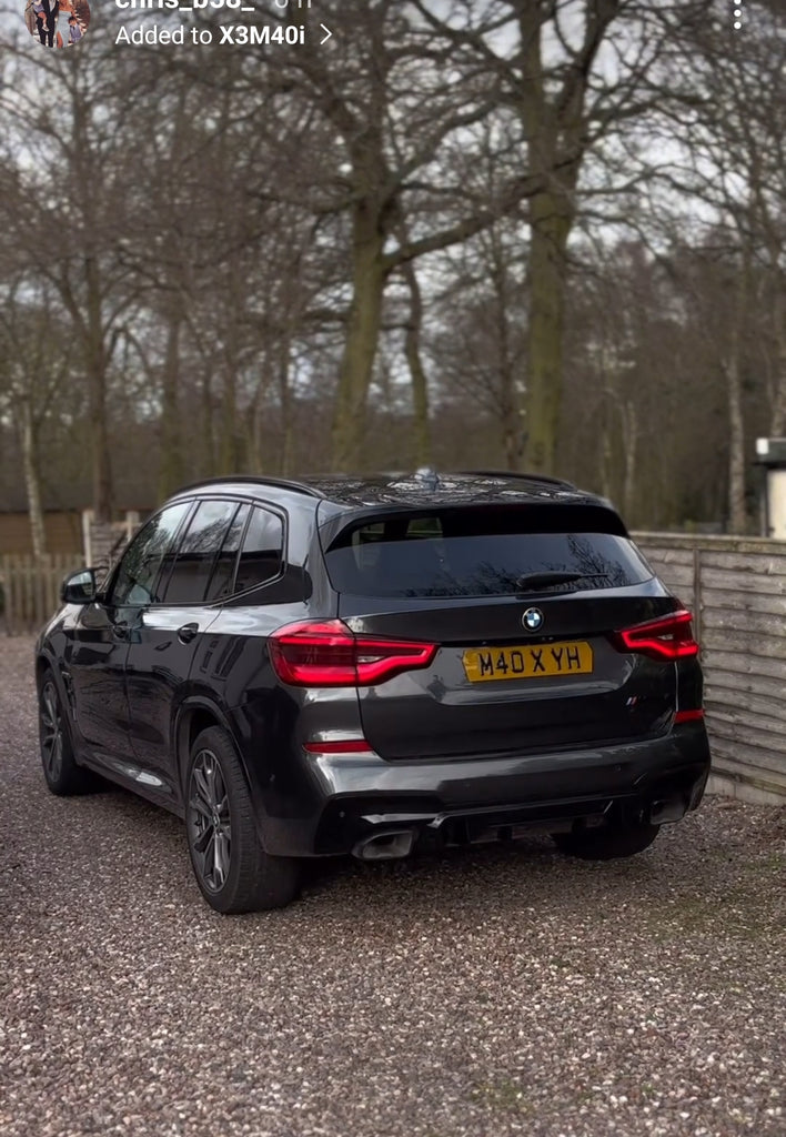 BMW X3 M40i with some tinted 3D gel plates