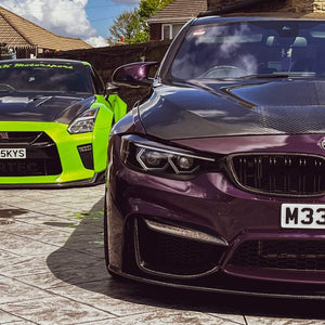 BMW M3 and Nissan GTR with some 4D gel plates