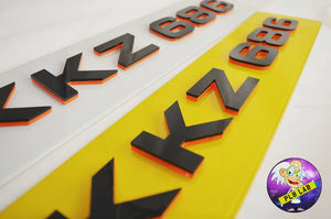A BESPOKE 4D NEON plate going out today