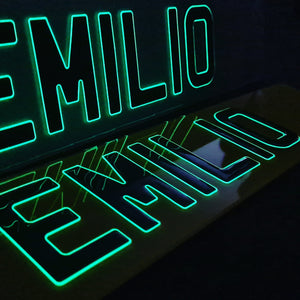 Glow in the dark 3D gel plates look the part at night