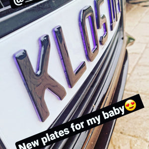 Purple 4D plates for another happy customer