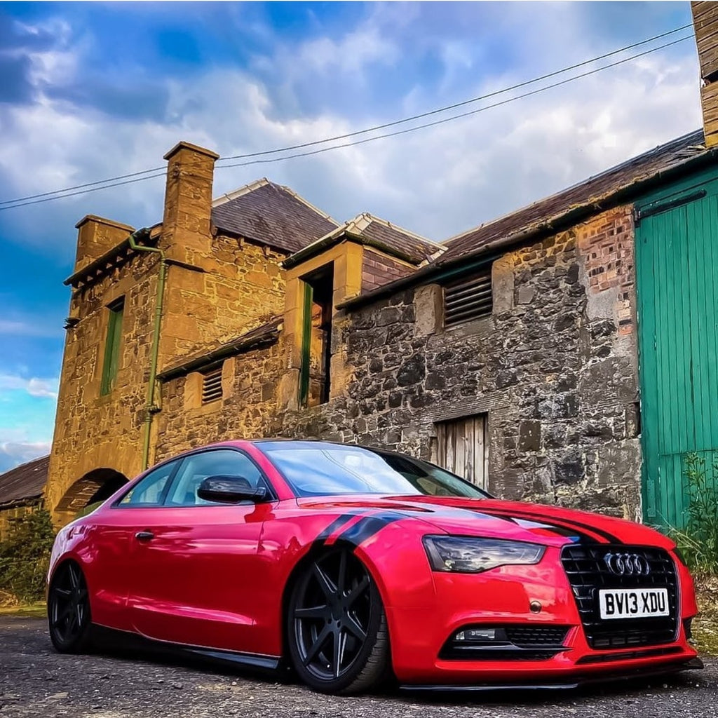 Audi A5 in stunning red with some 3D gel plates