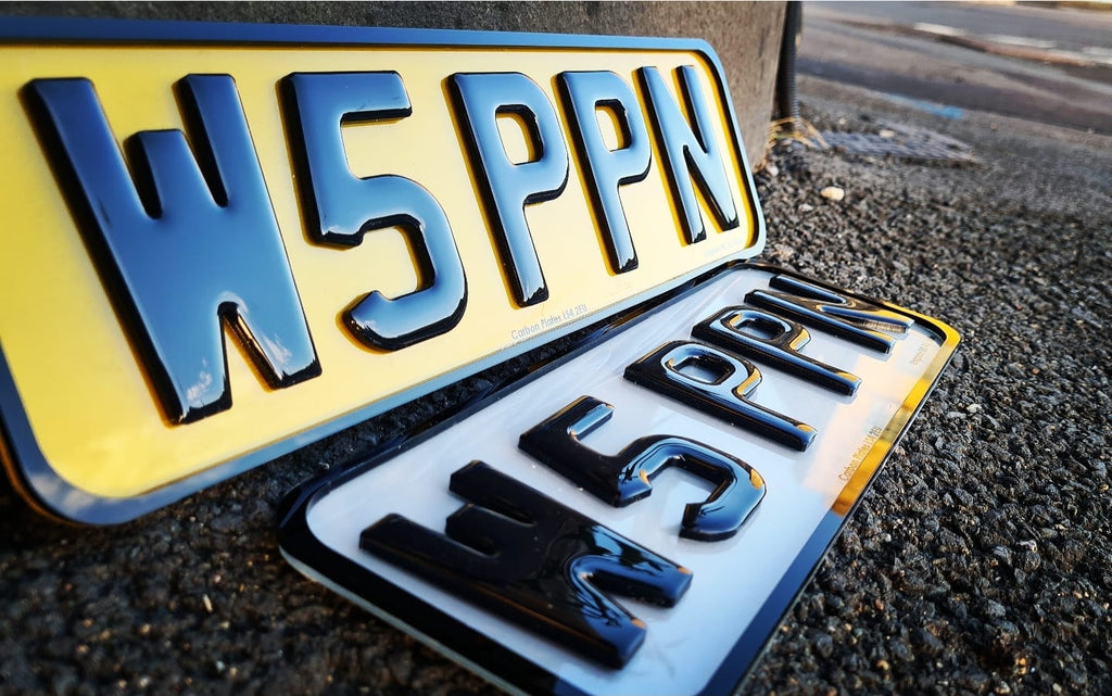 Road legal 4D gel plates available in bespoke sizes