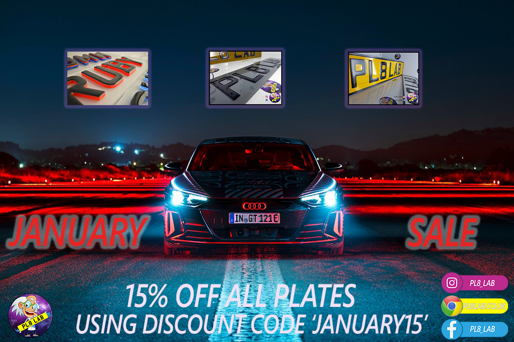January sale - 15% off all 3D and 4D plates