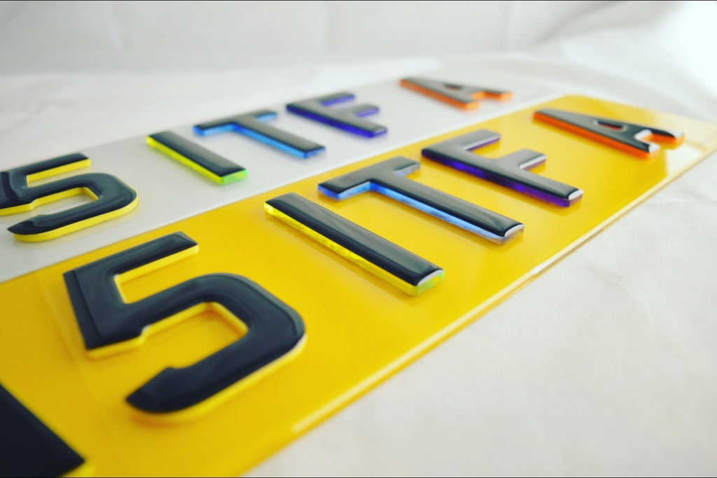 Multiple colours available in our 4D & 3D plates