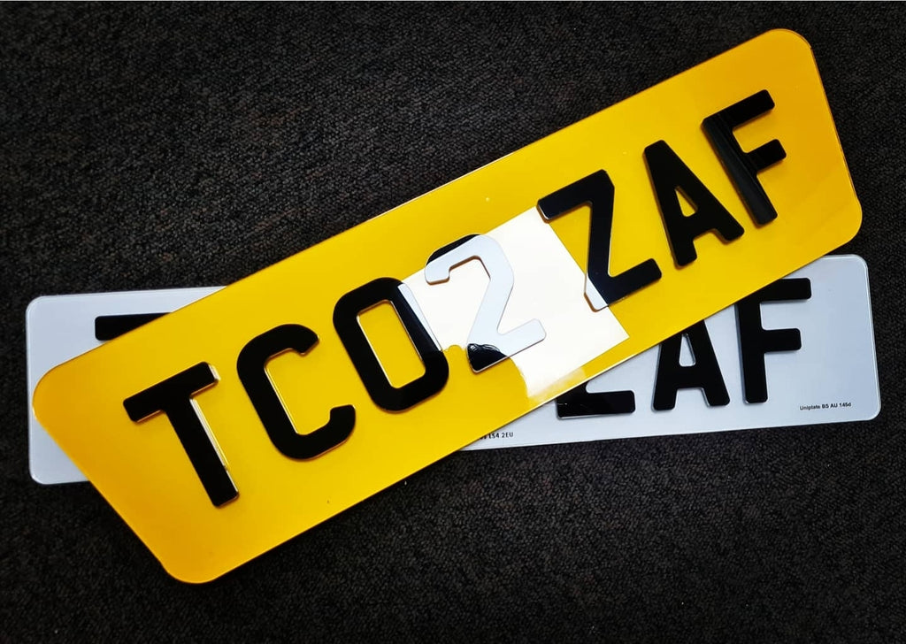 Jaguar XKR shaped plate