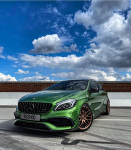 This tuned AMG A45 in green look gorgeous