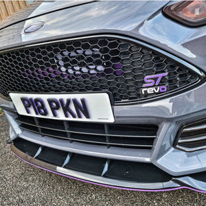Purple 4D plates look amazing on this Ford Fiesta ST